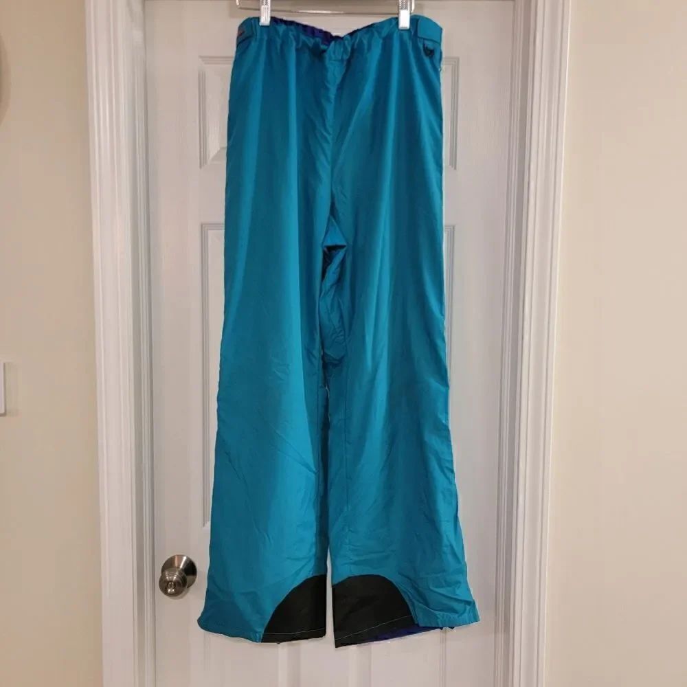 Vintage 90s Columbia Sportswear Teal Nylon Ski Snow Pants Men's - Large